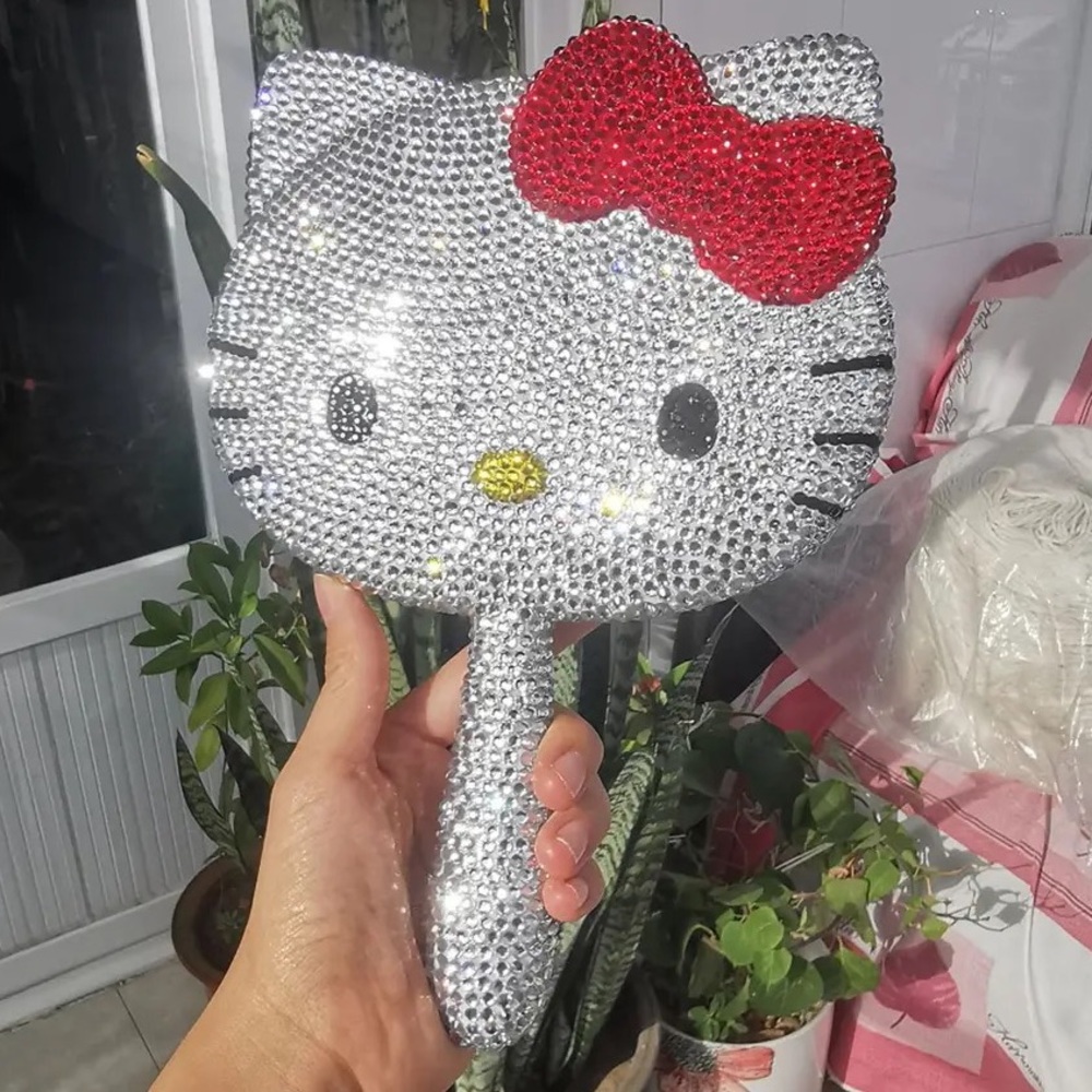 HELLO KITTY BLING HANDHELD MIRROR